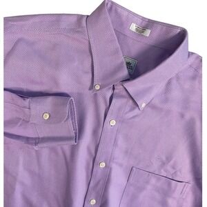 Peter Millar Nanoluxe Easycare Purple Pattern Dress Shirt - Extra Large